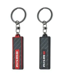 Nismo Carbon Look Rubber Key Ring Black - Kwa10-50Uk0 1
