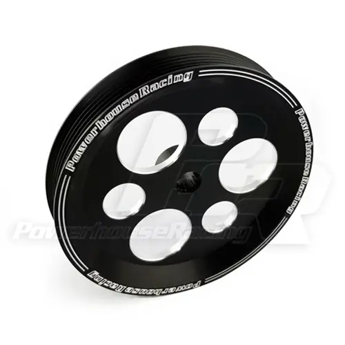Power House Racing - Phr Billet Aluminum Power Steering Pump Pulley - Black - Phr 01011035.Ps.Bk 1