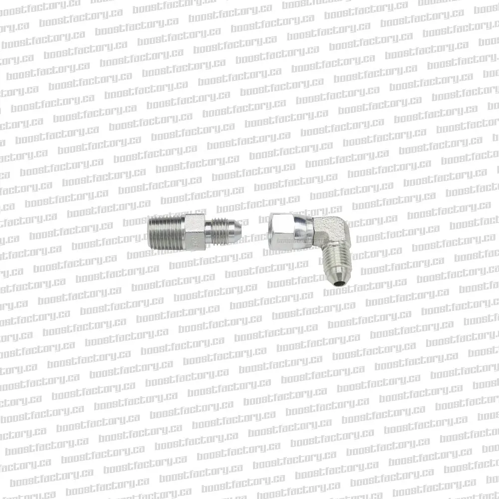 Boost Factory Borg Warner S200/S300 3/8 Npt To -4An Oil Feed Fittings 1