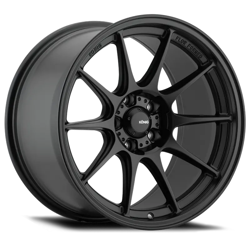 Konig Dekagram 15X7.5 4X100 Et35 Semi-Matte Black 1