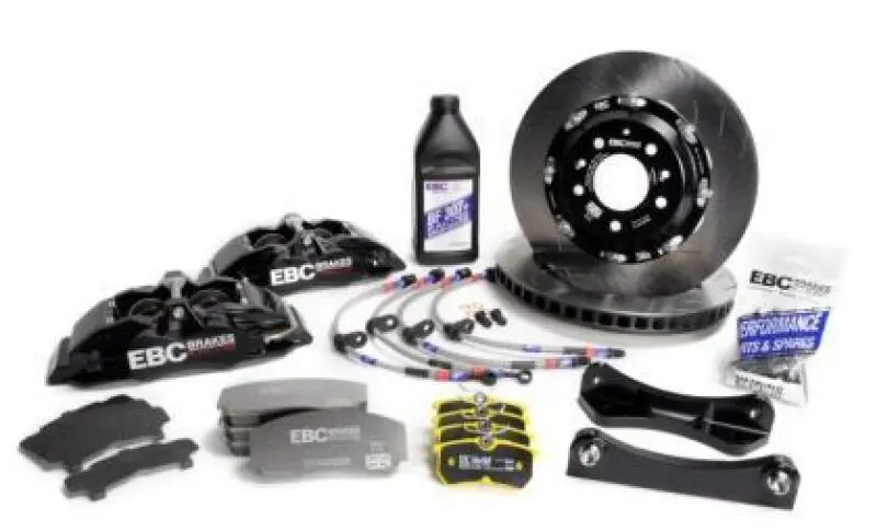 Ebc Racing 23-24 Toyota Gr Corolla 1.6T Black Apollo-6 Calipers 355Mm Rotors Front Big Brake Kit 1