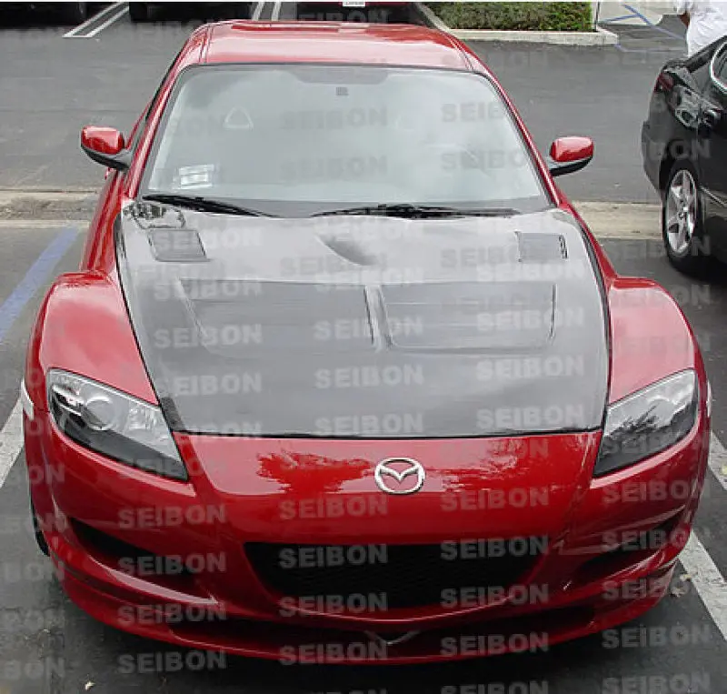 Seibon 04-08 Mazda Rx8 Tsii Carbon Fiber Hood 1