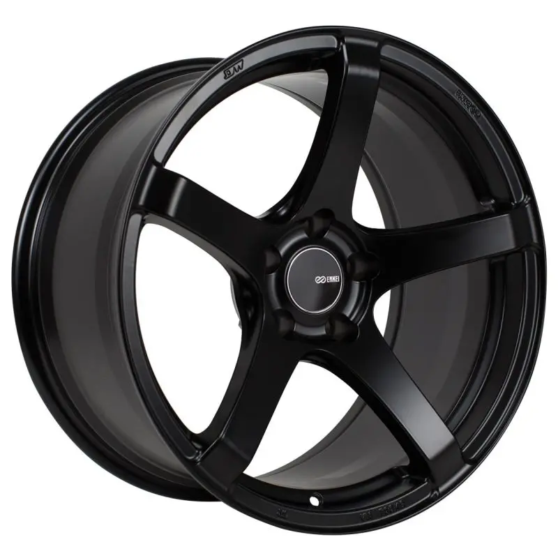 Enkei Kojin 18X8.5 50Mm Offset 5X114.3 Bolt Pattern 72.6Mm Bore Dia Matte Black Wheel 1