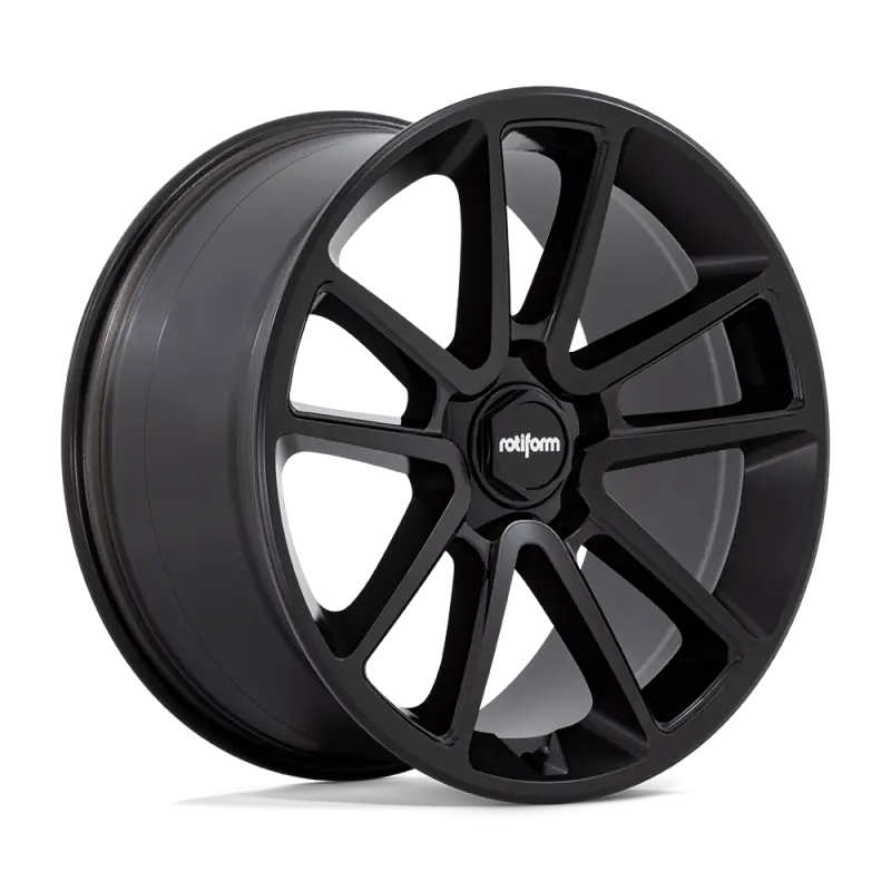 Rotiform R194 Btl Wheel 21X9.5 5X130 55 Offset - Matte Black W/ Blk Cap And Inside Spoke Details 1