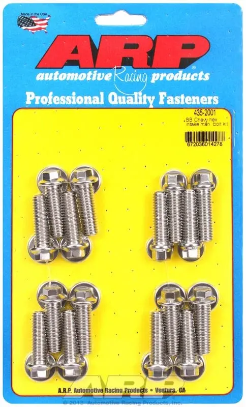 Arp Ar435-2001 Stainless Steel Intake Manifold Bolt Kit 1
