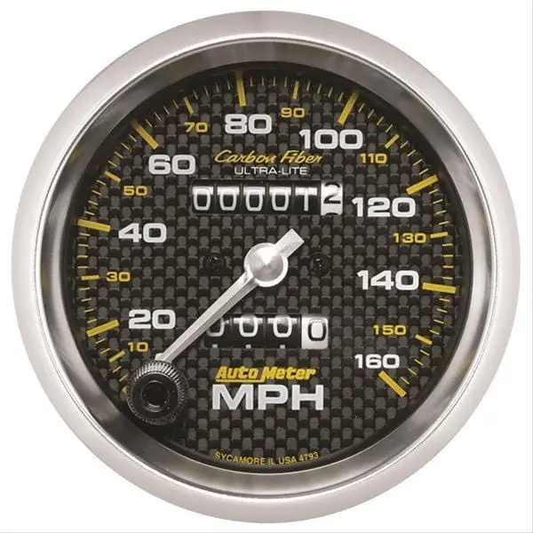 Autometer Ultra-Lite Carbon Fiber Speedometer – 4793 1