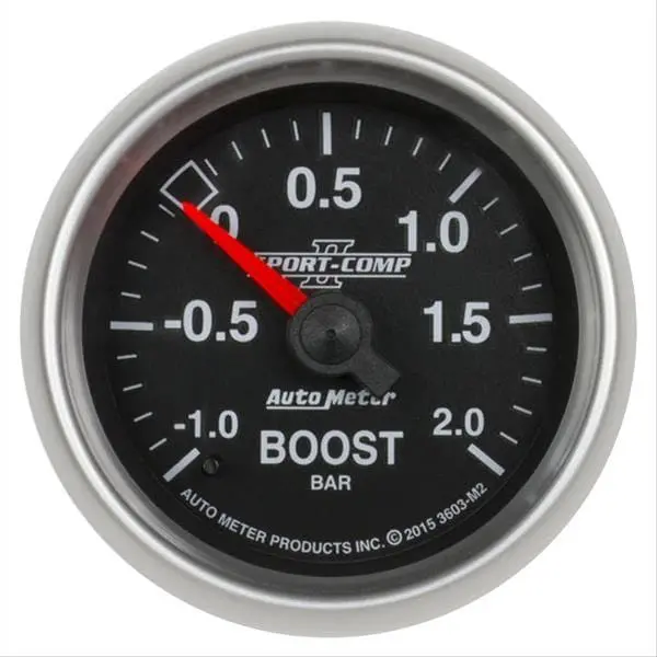 Autometer Sport-Comp Ii 2-1/16" Analog Gauge – 3603-M2 With White Dial 1