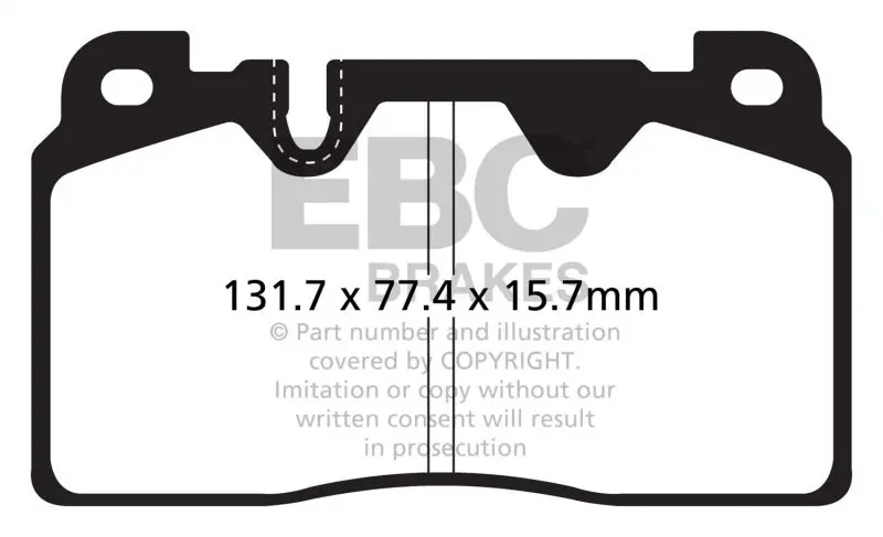 Ebc 12+ Audi Q5 2.0 Turbo (Brembo) Greenstuff Front Brake Pads 2