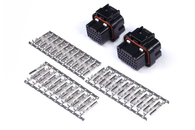 Haltech Amp 26 & 34 Pin 4 Row 3 Keyway Superseal Connector Set Plug & Pins 1