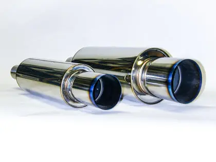 Hks Universal Stainless Hi Power 130Mm Titanium Muffler - 34005-Fk002 1