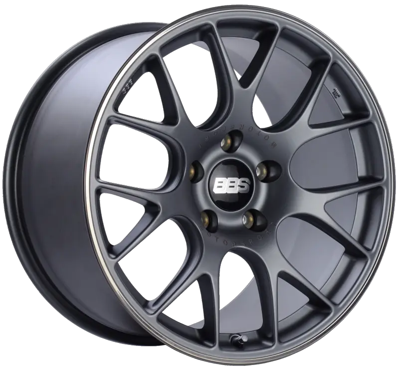 Bbs Ch-R 19X10 5X130 Et38 Cb71.6 Satin Titanium Polished Rim Protector Wheel 1