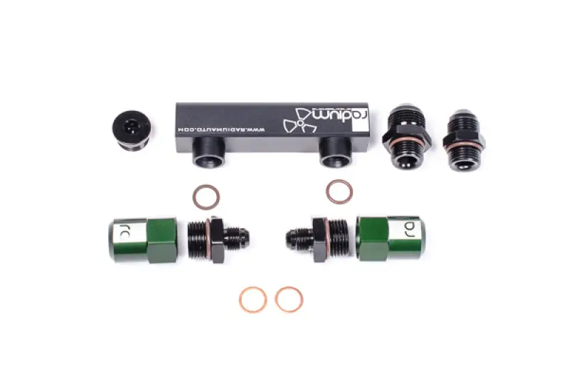 Radium Engineering Bosch Pumps 4 Port Manifold Reuses Check Valves - Universal 1