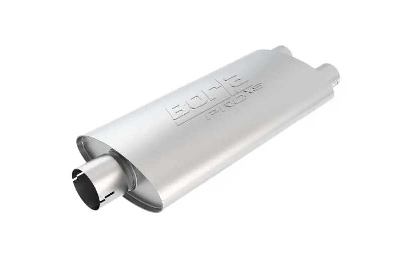 Borla Universal Center/Dual Oval 3In In / 2.5In Out 19In X 4In X 9.5In Notched Pro-Xs Muffler 1