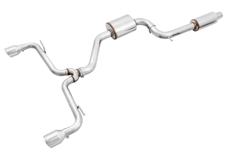 Awe Tuning Volkswagen Gti Mk7.5 2.0T Touring Edition Exhaust W/Chrome Silver Tips 102Mm 1