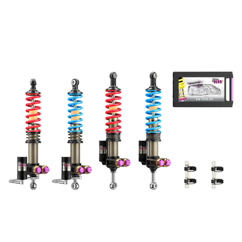 Kw 04-05 Porsche Carrera Gt Special Edition V5 Coilover Kit W/ Red & Blue Springs 1