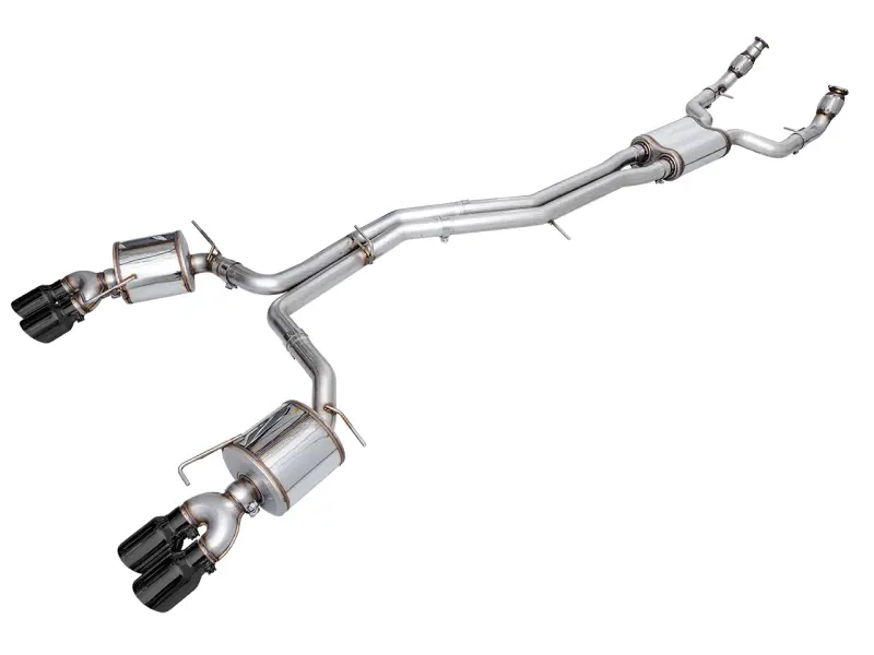 Awe Tuning 19-23 Audi C8 S6/S7 2.9T V6 Awd Touring Edition Exhaust - Diamond Black Tips 1