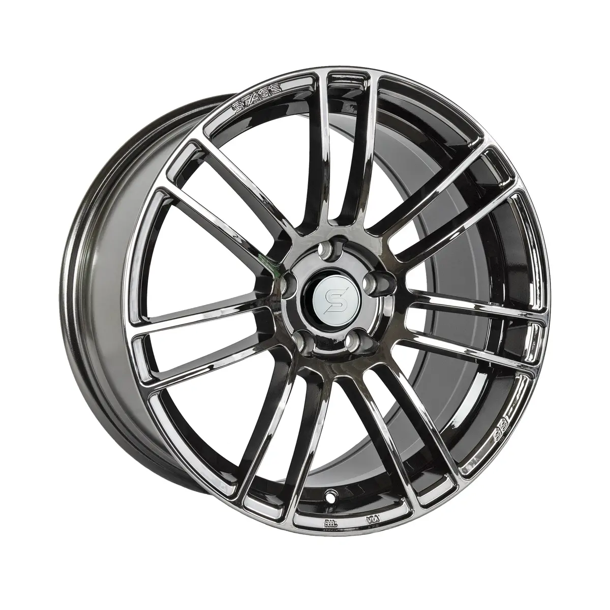 Stage Wheels Belmont 18X8.5 +35Mm 5X120 Cb: 74.1 Color: Black Chrome 1