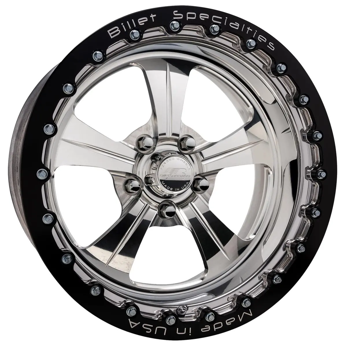 Billet Specialties Amc70 Fineline Beadlock Wheel – Polished Single-Beadlock Design 1