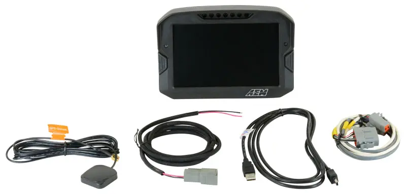 Aem Cd-7 Non Logging Gps Enabled Race Dash Carbon Fiber Digital Display W/O Vdm (Can Input Only) 1