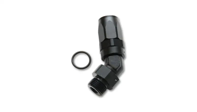 Vibrant Male -6An 45 Degree Hose End Fitting - 9/16-18 Thread (6) 2