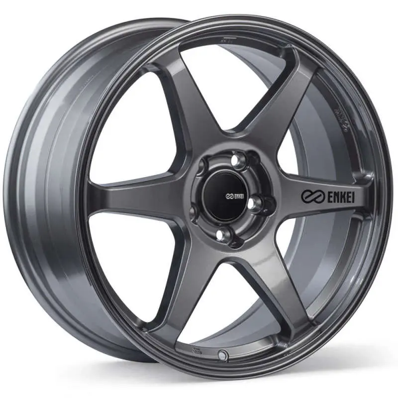 Enkei T6r 18X8 45Mm Offset 5X100 Bolt Pattern 72.6 Bore Gloss Gunmetal Wheel 1
