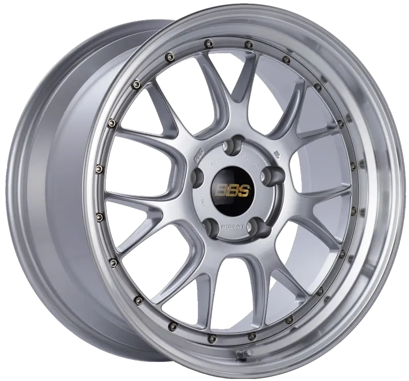 Bbs Lm-R 19X9.5 5X130 Et40 Cb71.6 Diamond Silver Center Diamond Cut Lip Wheel 1