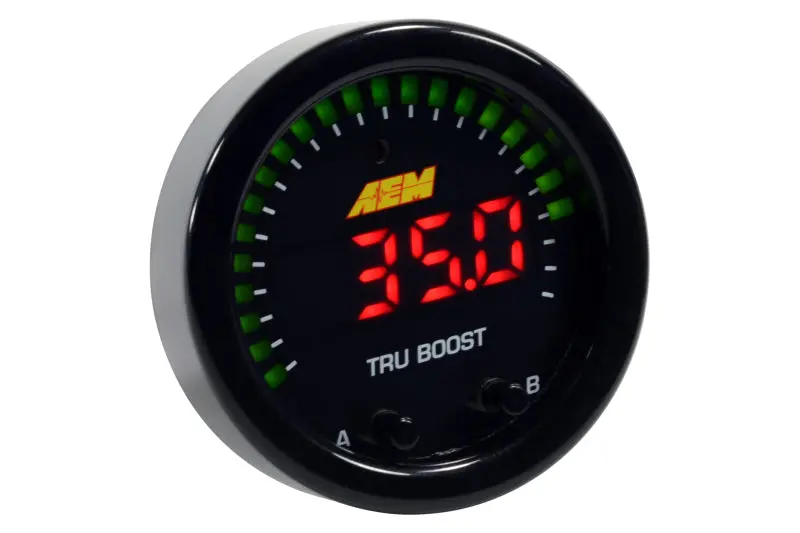 Aem X-Series Tru-Boost Controller Gauge W/ Boost Control Solenoid 80Psig Internal Map Sensor 1