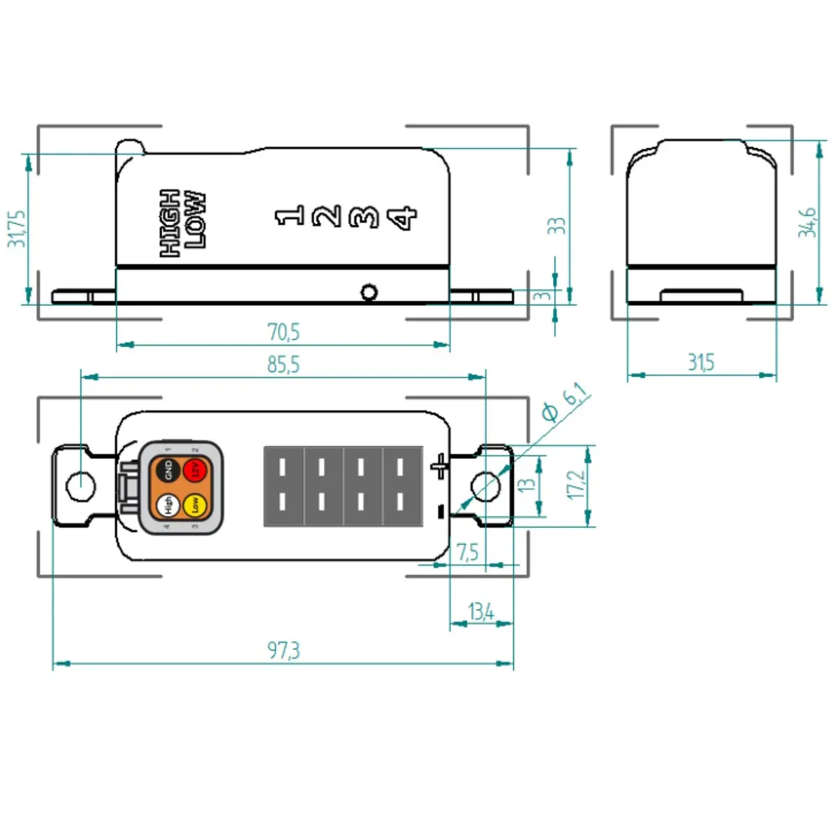 Canchecked Thermocouple Amplifier (4/6/8/10 Slot) Type-K Sensor Controller To Can Bus 2