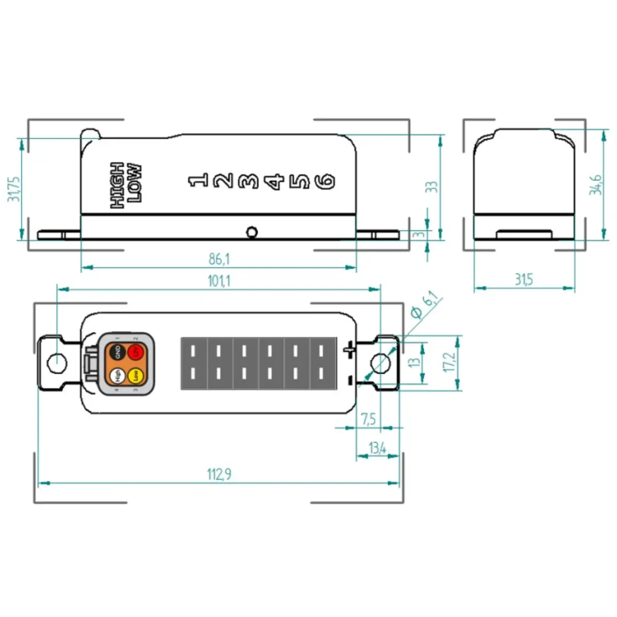 Canchecked Thermocouple Amplifier (4/6/8/10 Slot) Type-K Sensor Controller To Can Bus 4