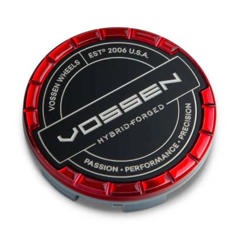 Vossen Billet Sport Cap 1.0 - Large - Hybrid Forged - Transparent Red 1