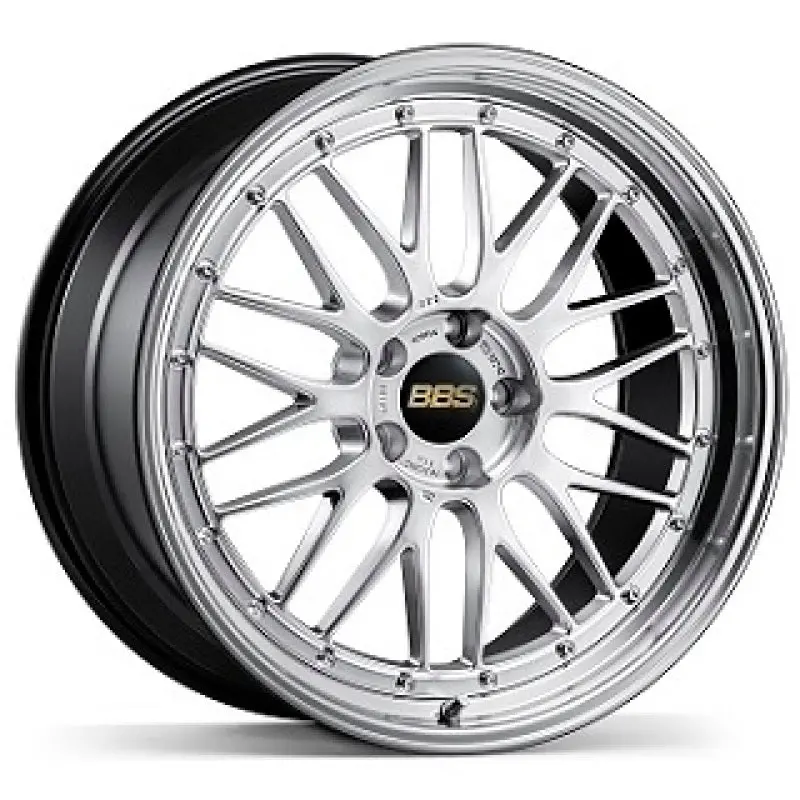 Bbs Lm 20X12 5X130 Et72 Cb71.6 Diamond Silver Wheel W/ Diamond Cut Machined Lip 1