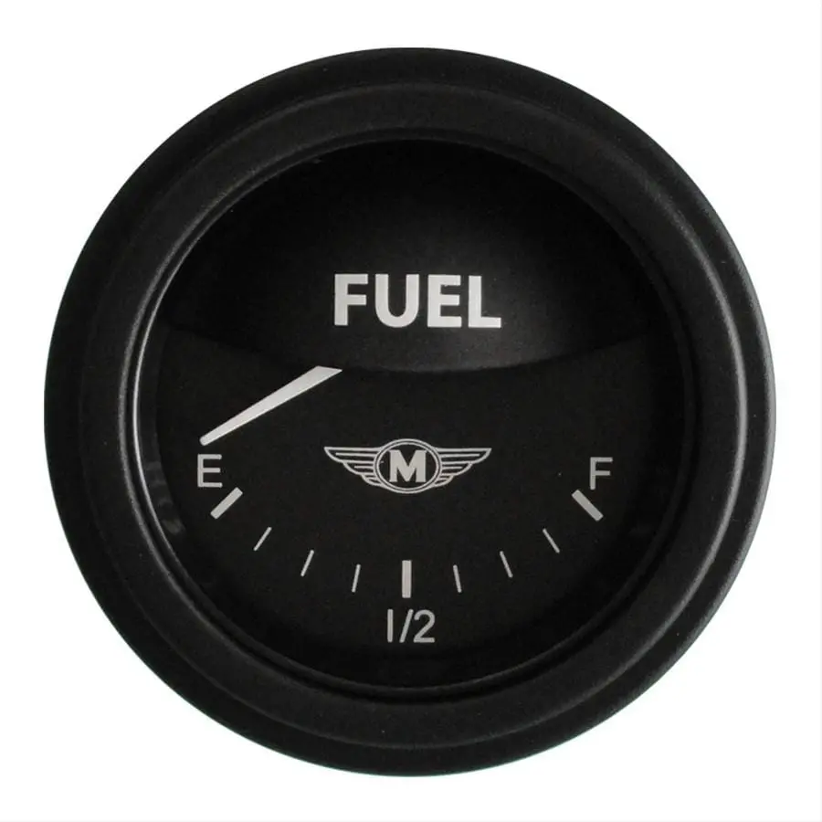 Classic Instruments Moal Bomber Series Gauges – Black Face With Blue Lighting 1
