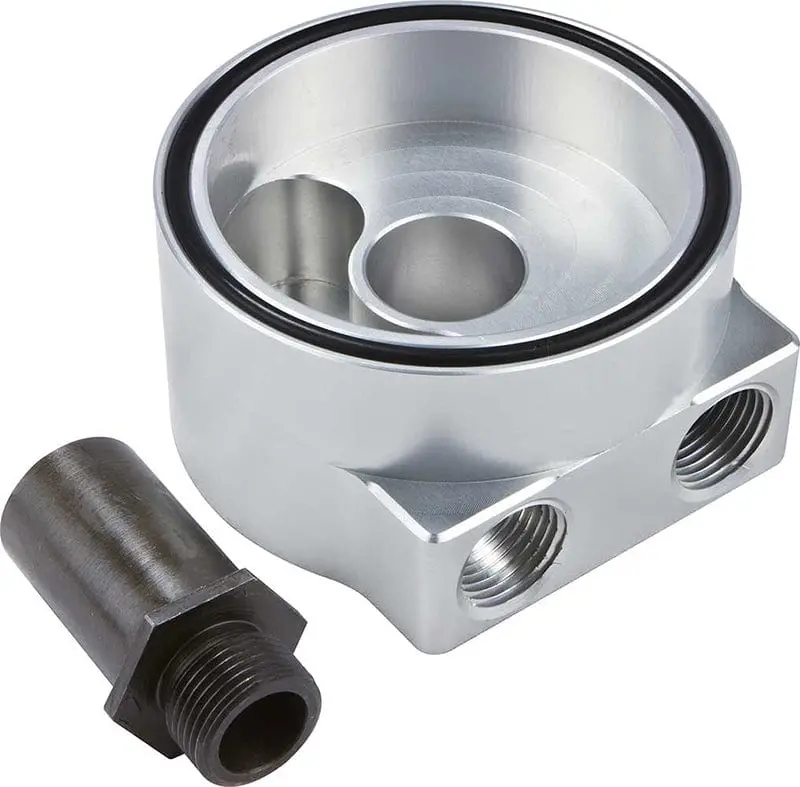 Cvrocs64 Sandwich-Style Oil Cooler Adapter – Dual Port, Compact Mounting Design 1