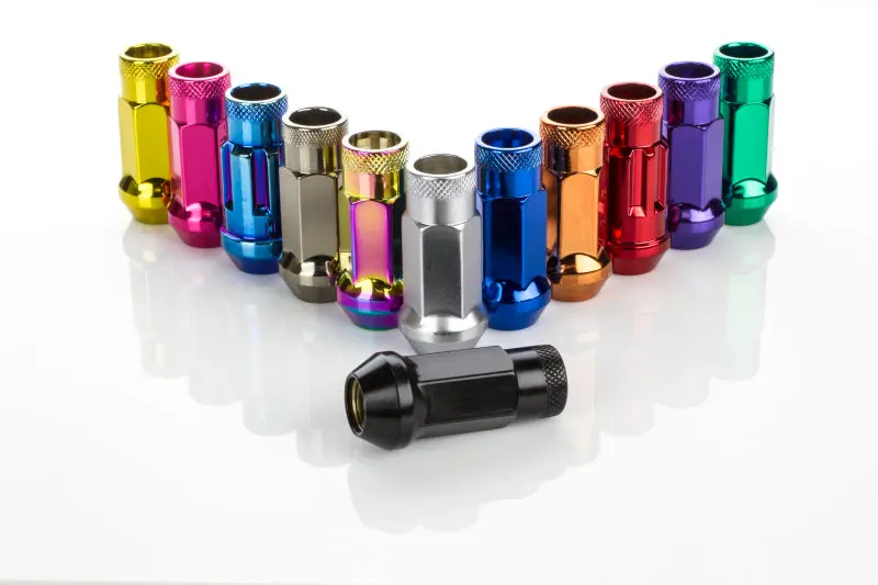 Wheel Mate Muteki Sr48 Open End Lug Nuts - Black 12X1.50 48Mm - 32906B 1