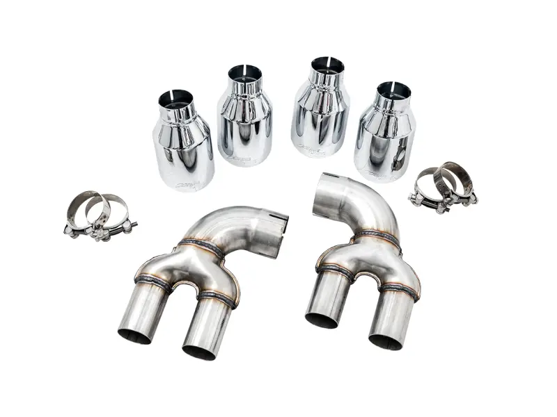 Awe Tuning 2019+ Bmw M340i (G20) Oe-Config-To-Quad Tip Conversion Kit - Chrome Silver Tip 1