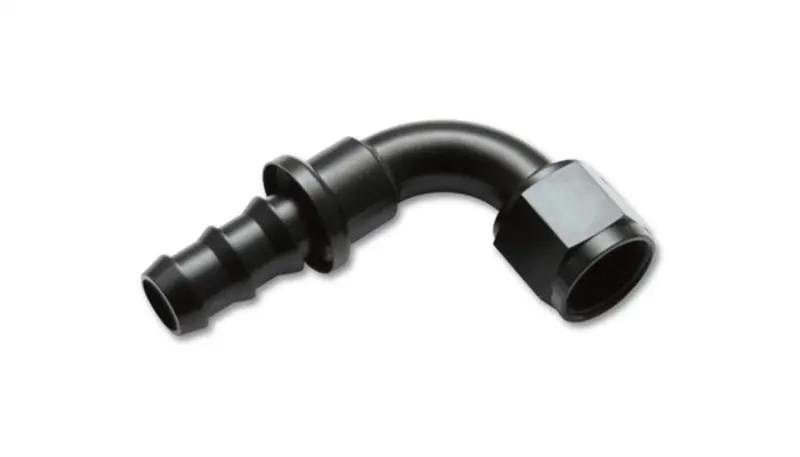 Vibrant -8An Push-On 90 Deg Hose End Fitting - Aluminum - 22908 1