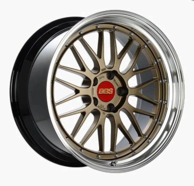 Bbs Lm 19X11 5X120 Et37 Satin Bronze Center/Bright Machined Lip/Blk Barrel Wheel -82Mm Pfs/Clip Req 1