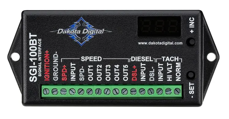 Sgi-100Bt: Universal Speedometer And Tachometer Interface 1