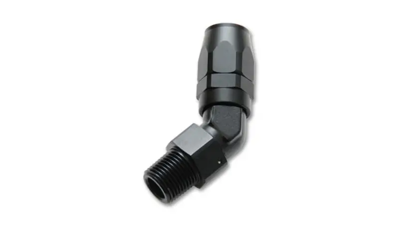 Vibrant -6An Male Npt 45Degree Hose End Fitting - 1/8 Npt 2