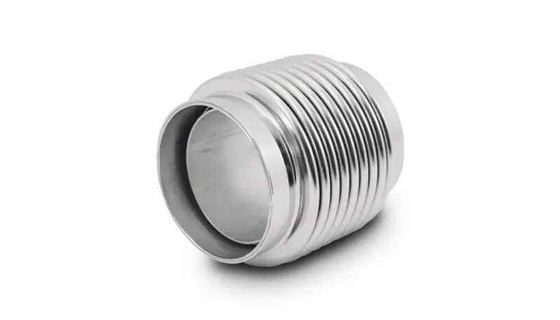 Vibrant 1.50In Id X 2.75In Long 321Ss Electro Polished Motorsport Bellows W/Neck & Liner - 69328 1