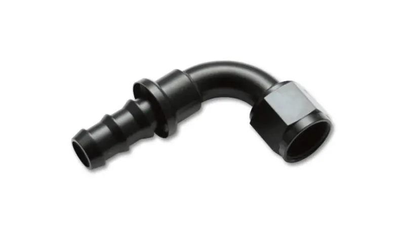 Vibrant -8An Push-On 90 Deg Hose End Fitting - Aluminum - 22908 2