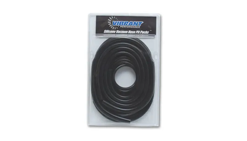 Vibrant Silicon Vac Hose Pit Kit Blk 5Ft- 1/8In 10Ft- 5/32In 4Ft- 3/16In 4Ft- 1/4In 2Ft-3/8In 1