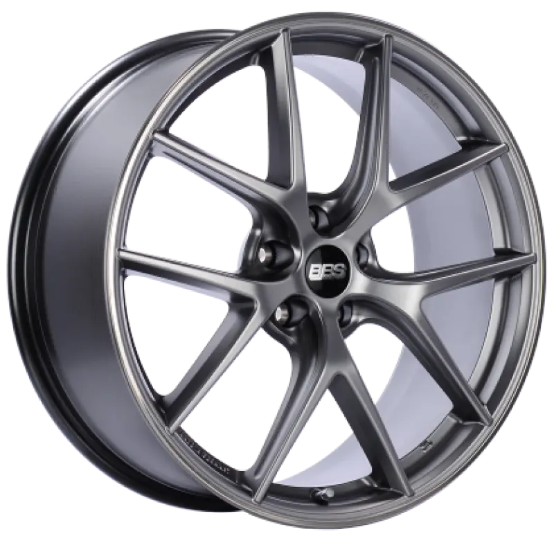 Bbs Ci-R 19X8.5 5X112 Et32 Platinum Silver Polished Rim Protector Wheel -82Mm Pfs/Clip Required 1