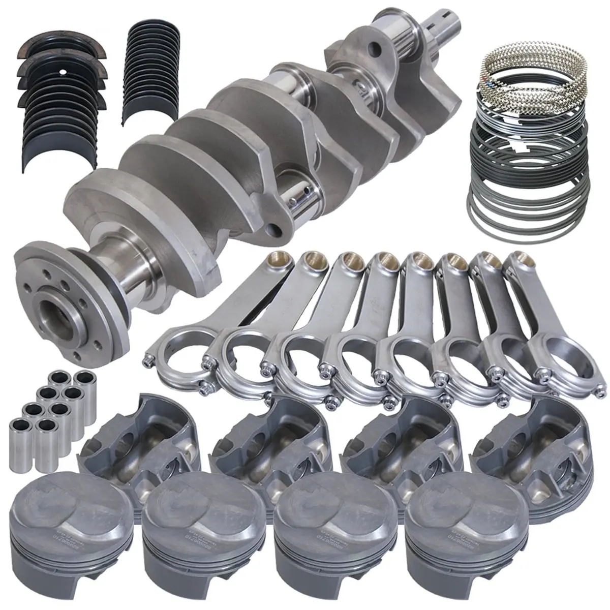 Eagle B14828030 Rotating Assembly Kit – Balanced Crank, Rods, And Pistons For Sbc Builds 1