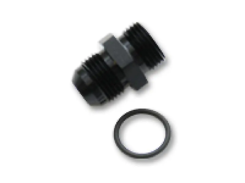 Vibrant -3An Male Flare To -3 Orb Male Straight Adapter W/O-Ring - Anodized Black 2