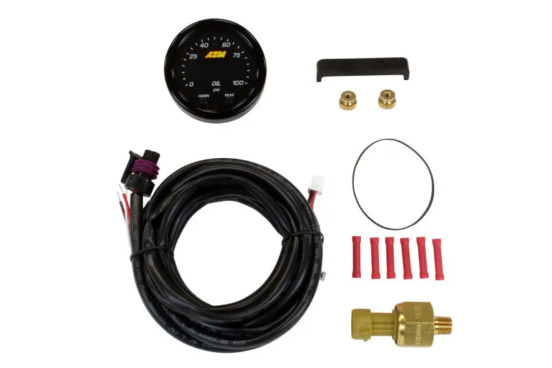 Aem X-Series Pressure 0-100Psi Gauge Kit - 30-0301 1