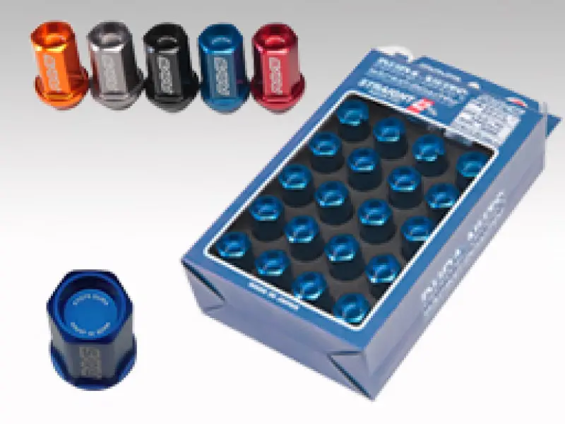 Rays Dura-Nut L42 Straight Type 12X1.25 Lug Nut Set 16 Lug 4 Lock Set - Black 1