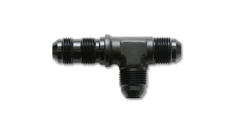 Vibrant -3An Bulkhead Adapter Tee On Run Fittings - Anodized Black Only 2