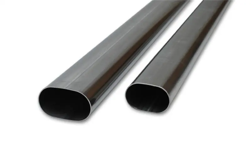 Vibrant 3In Oval (Nominal Size) T304 Ss Straight Tubing (16 Ga) - 5 Foot Length 2