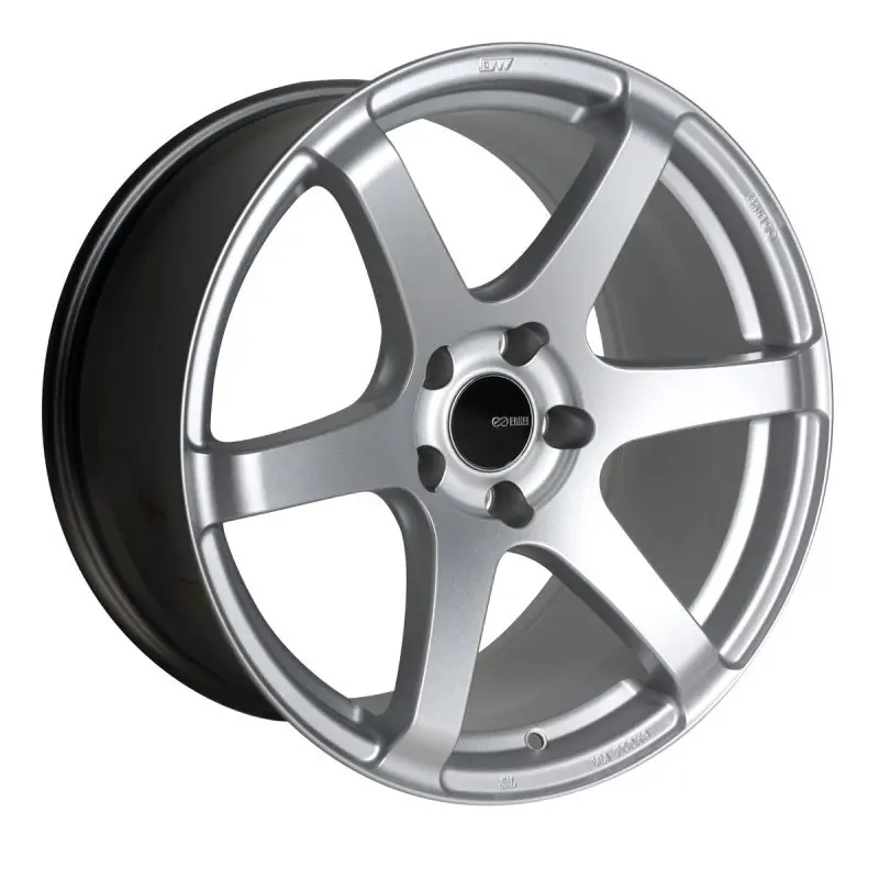 Enkei T6s 18X9.5 45Mm Offset 5X100 Bolt Pattern 72.6 Bore Matte Silver Wheel 1